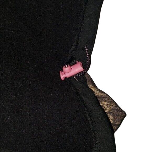 Mossy Oak Women’s Black & Pink Camo Jacket Sz L Outdoor Hunting Streetwear - Picture 9 of 13